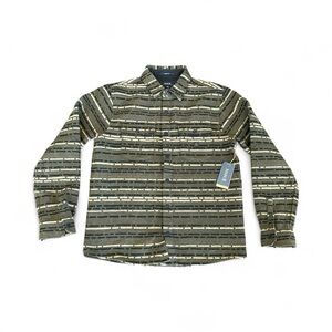 New with tag Roark  Nordsman wool blend pattern long sleeve shirt size M